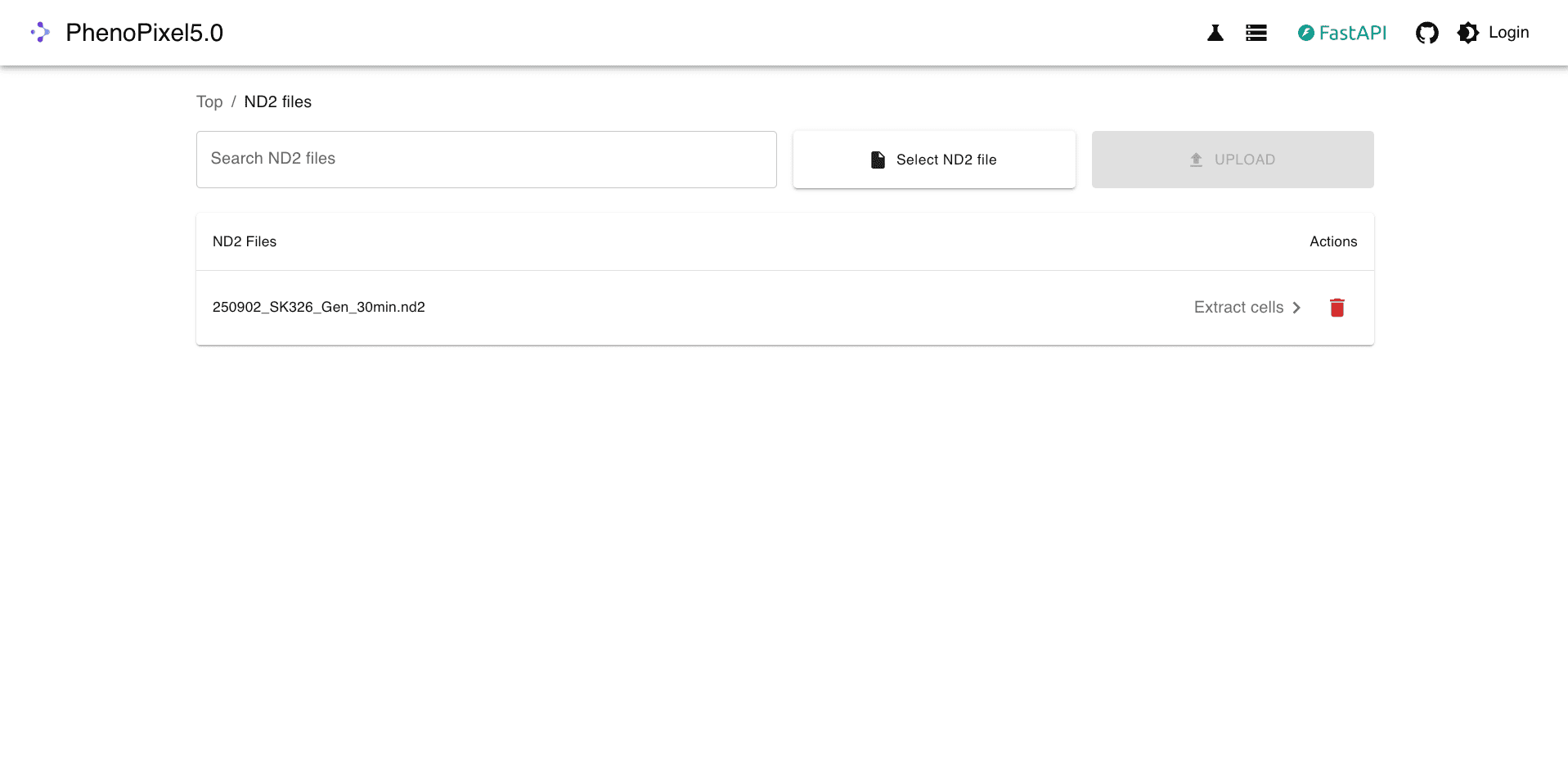 統計表示画面のスクリーンショット