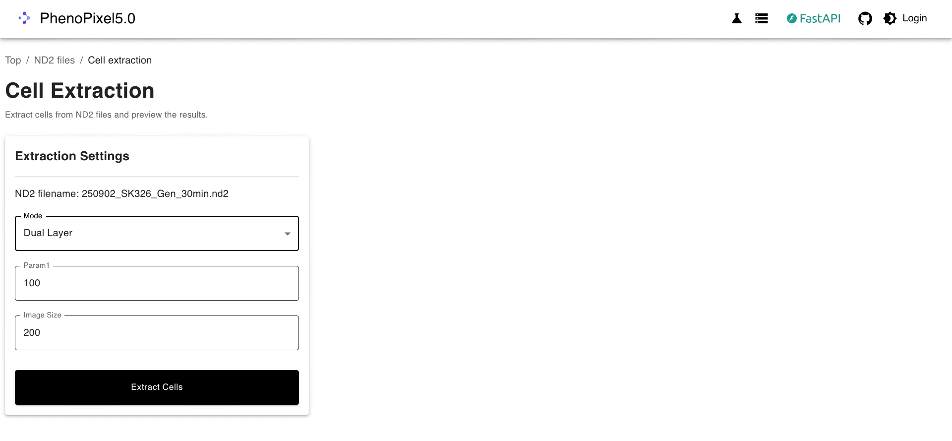 統計表示画面のスクリーンショット